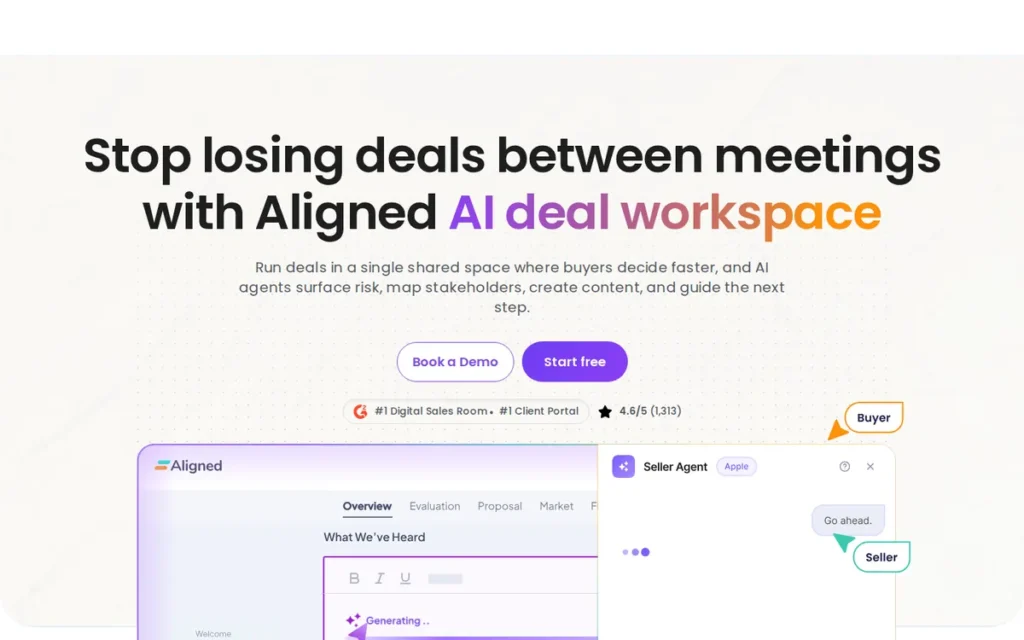 Aligned homepage screenshot