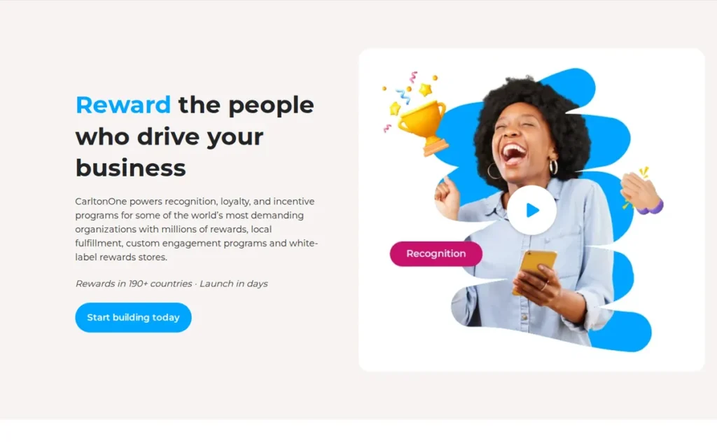 CarltonOne homepage screenshot