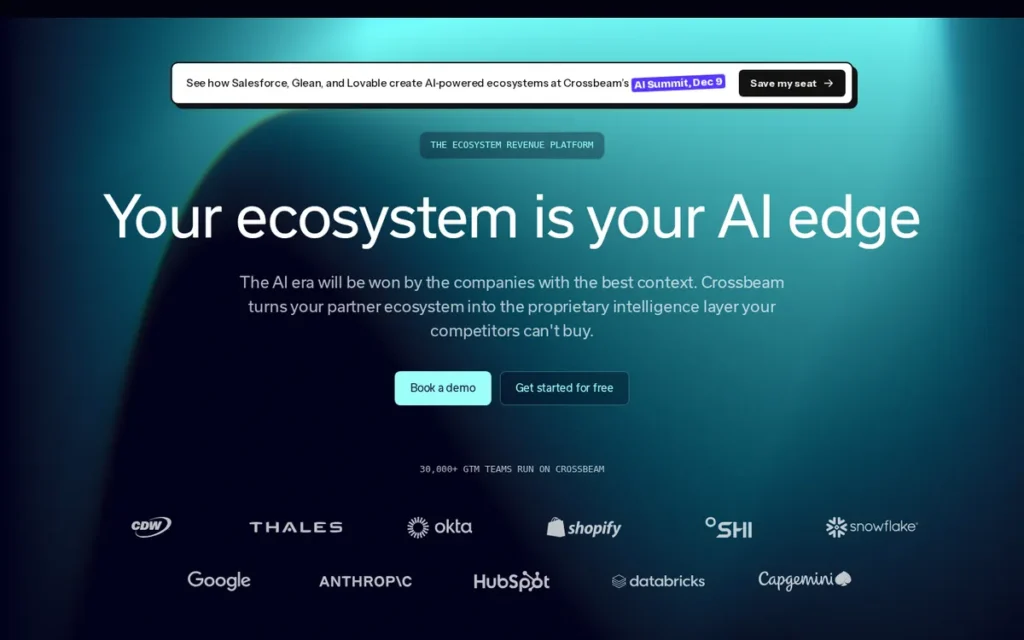 Crossbeam homepage screenshot
