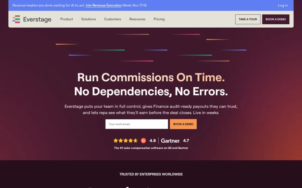 Everstage homepage screenshot