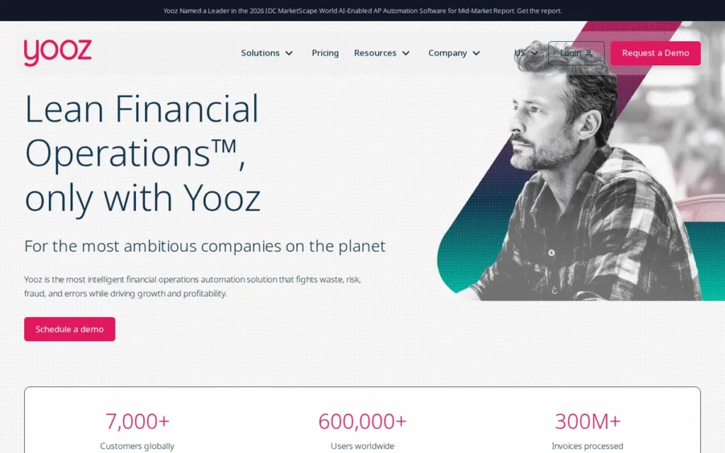 Yooz homepage screenshot