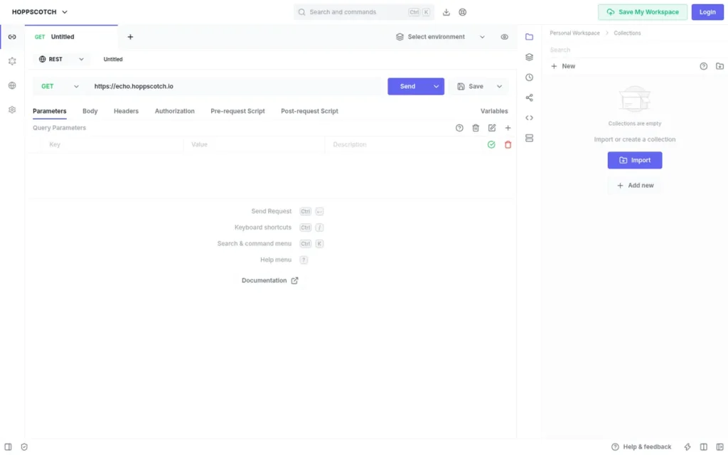 Hoppscotch homepage screenshot