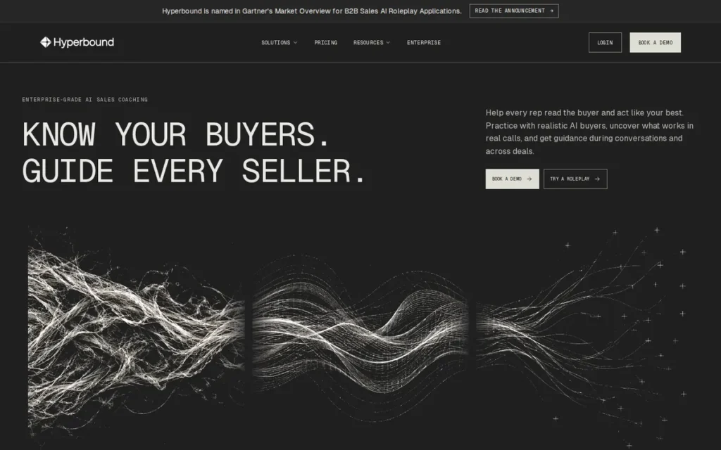 Hyperbound homepage screenshot