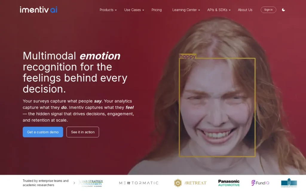Imentiv AI homepage screenshot