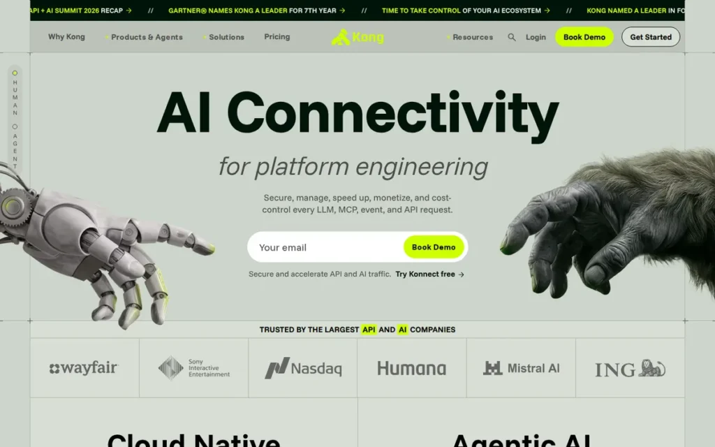 Kong AI Gateway homepage screenshot