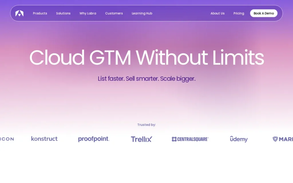 Labra homepage screenshot