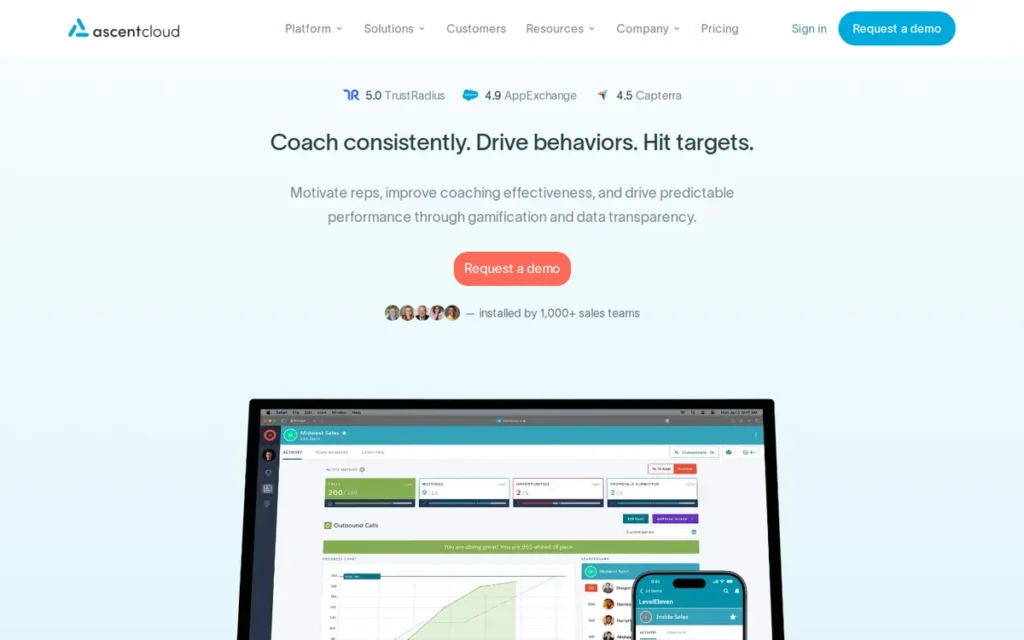 LevelEleven (Ascent Cloud) homepage screenshot