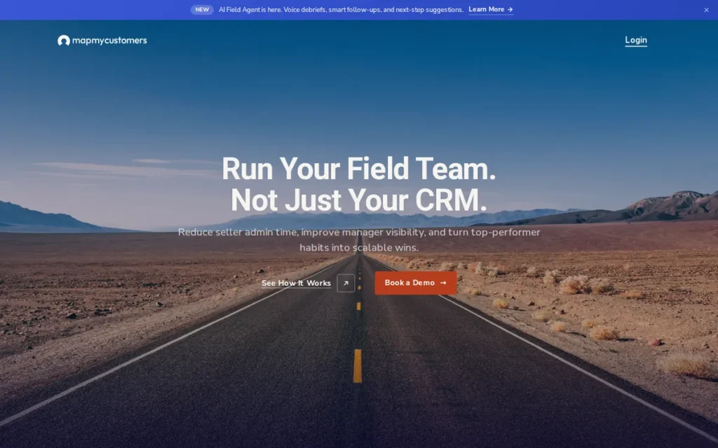 Map My Customers homepage screenshot