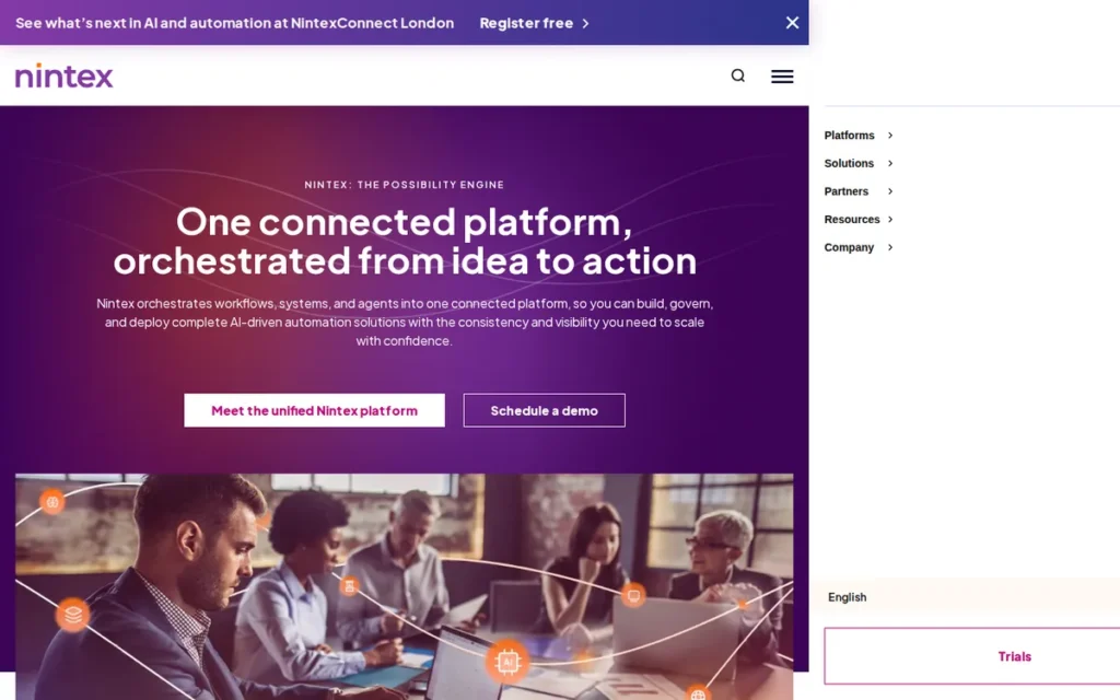 Nintex DocGen for Salesforce homepage screenshot