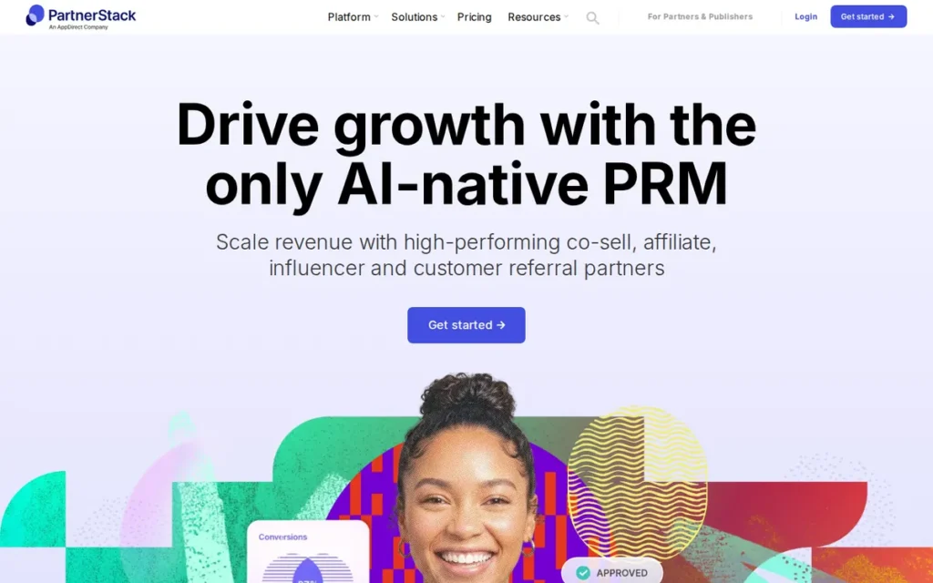 PartnerStack homepage screenshot