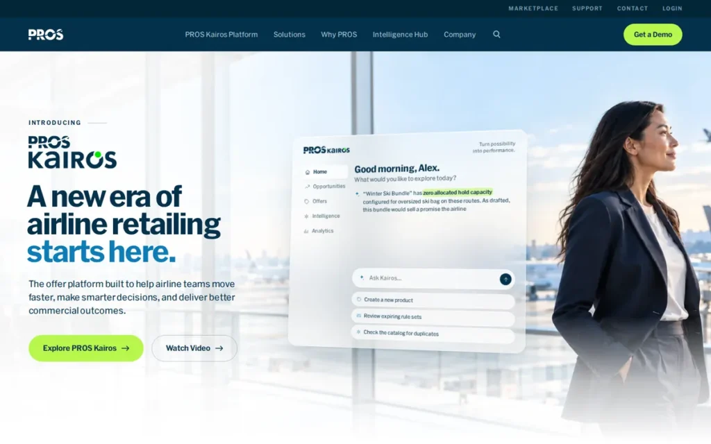 PROS homepage screenshot
