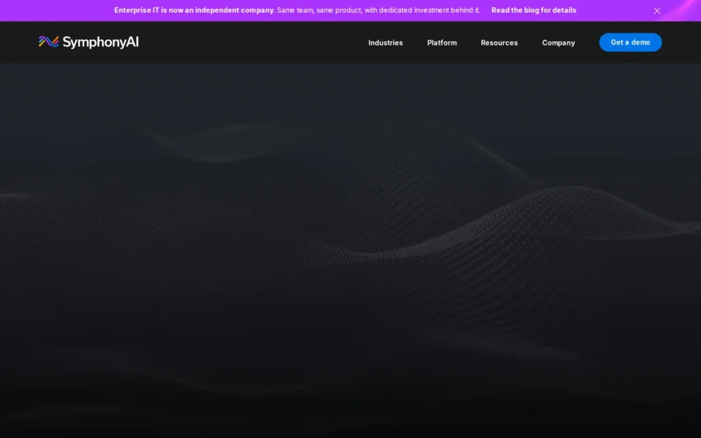 SymphonyAI Sensa-NetReveal homepage screenshot