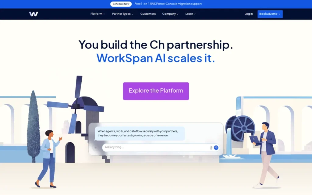 WorkSpan homepage screenshot